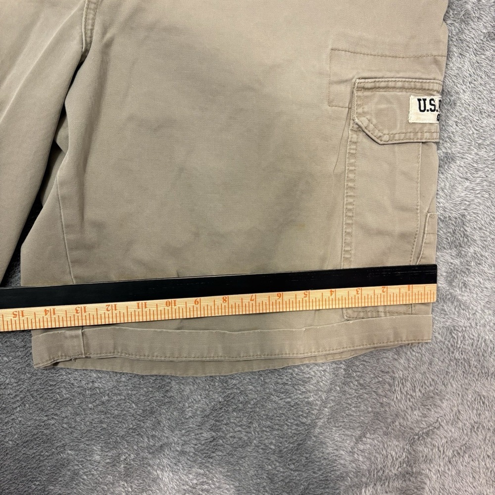 U.S. Polo Assn Cargo Shorts Mens 42 Khaki Utility Military Casual Cotton‎ - Picture 10 of 14
